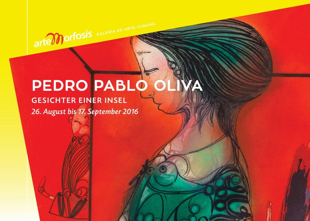 Pedro Pablo Oliva Einladungskarte - Gesichter einer Insel -