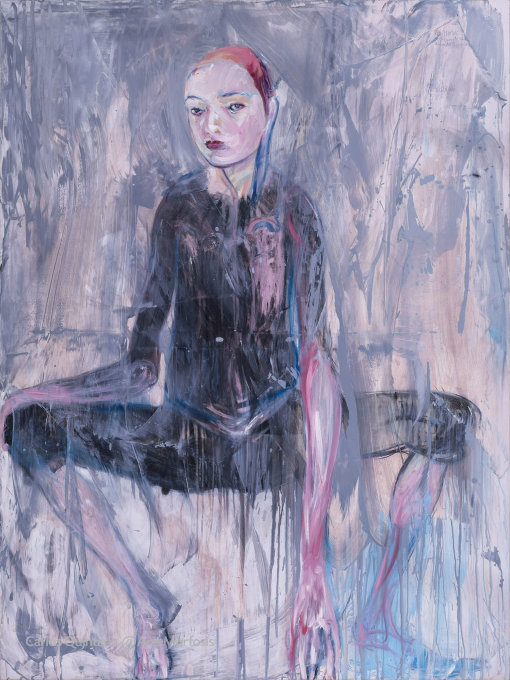 Geburtstag von Zenaida Ledesma | Cumpleaños de Zenaida Ledesma 2016, Öl auf Leinwand | Óleo sobre tela 200 x 150 cm