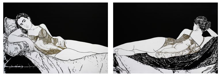 Ohne Titel ( Diptychon) von Lisandra Isabel Garcia López