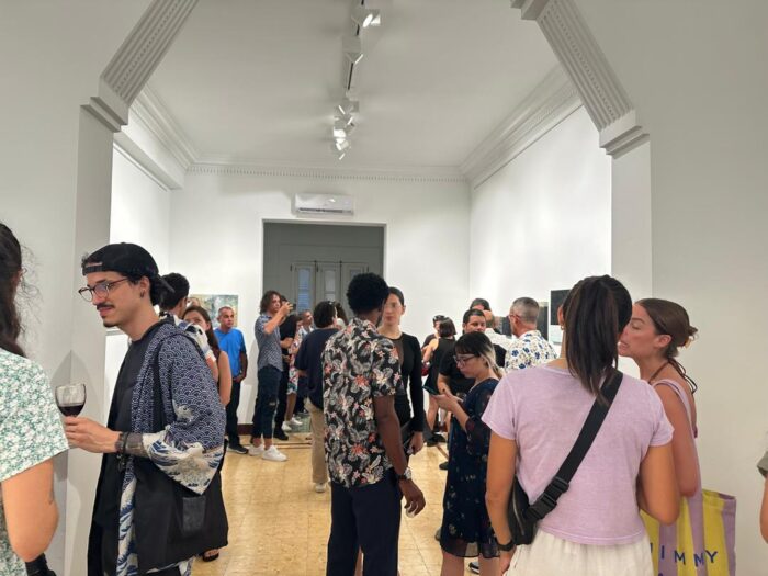 Photo of Guests at Opening of Exhibition 'A Journey into Abstraction'