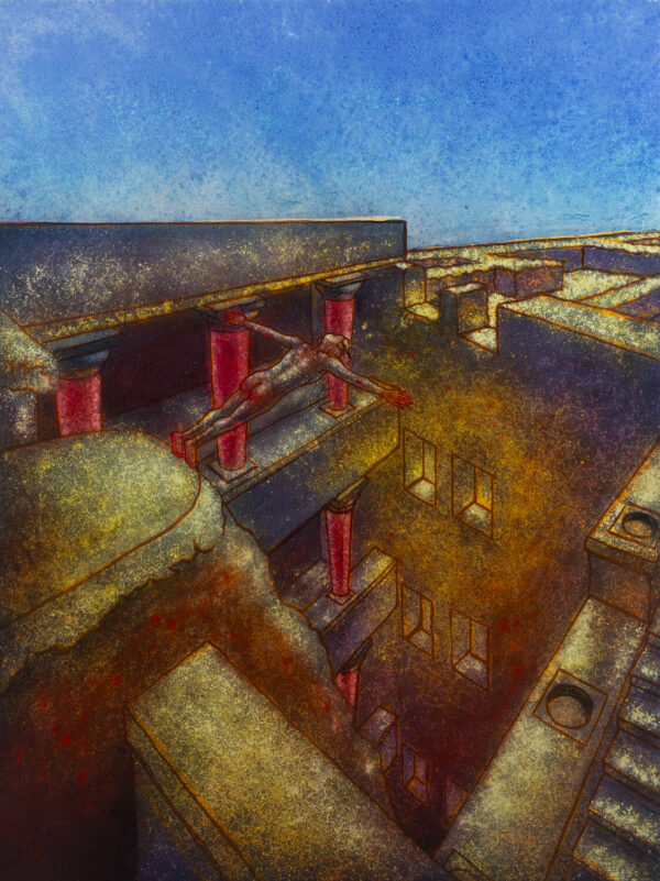 Fall from a rooftop