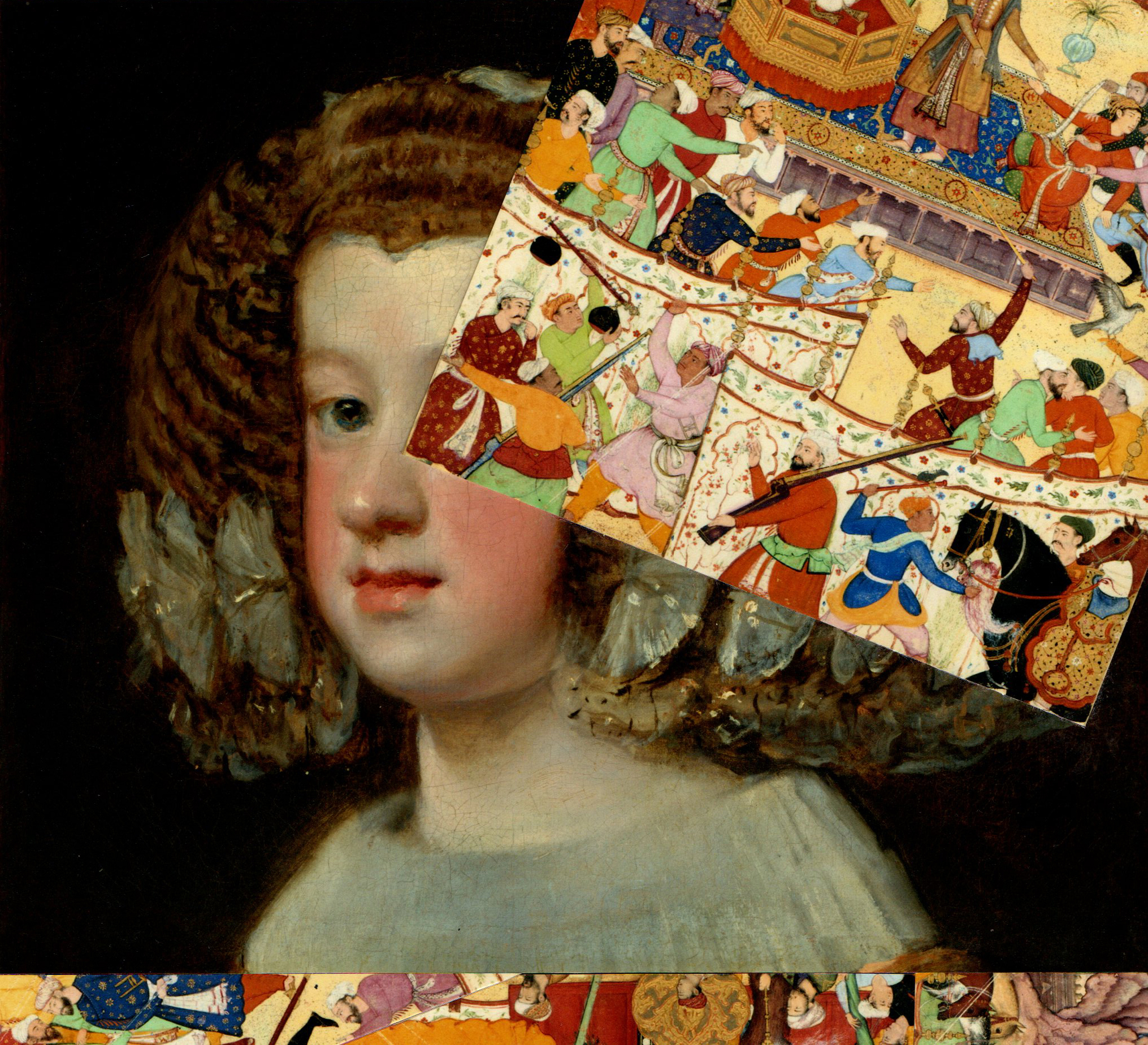 Alejandro Baró - Moors and Christians / Traditional collage on cut and pasted paper / 15 x 16 cm / 2022